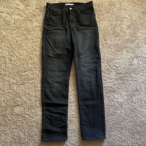 Levi's Black 724 High Rise Straight